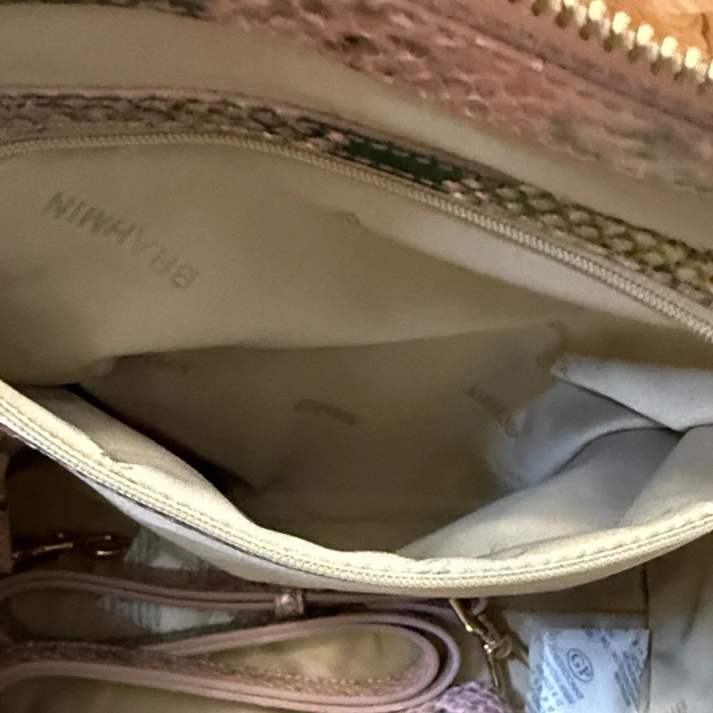 😊NWT Brahmin Small Caroline Blush Belladonna - Picture 7 of 9